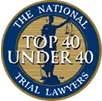 Logo Recognizing Gray and White Law's affiliation with top-under-40