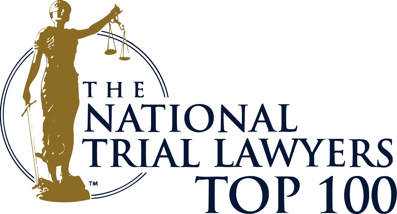 Logo Recognizing Gray and White Law's affiliation with trial-lawyers-top-100
