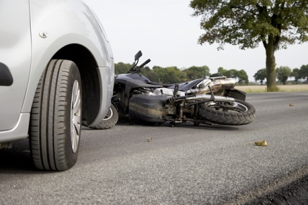 motorcycle crash scene in Louisville KY