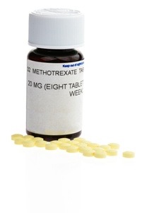 bottle of mexothrexate pills