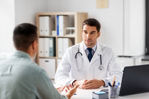 doctor consulting with a patient