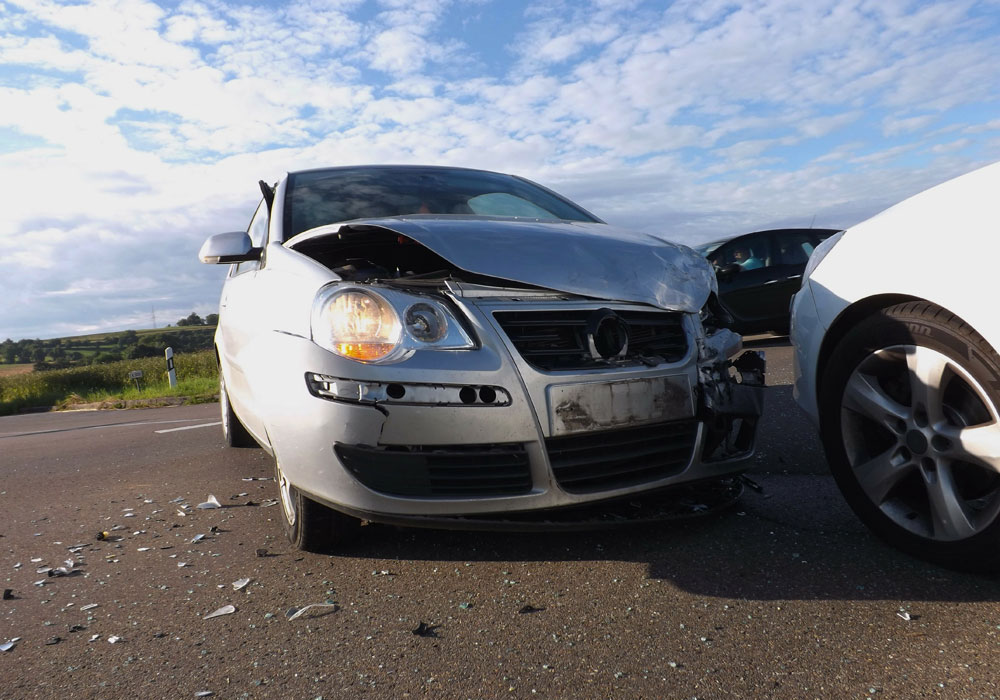 car crash scene in Louisville KY