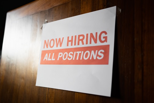 now hiring all positions sign on door