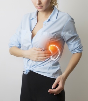 woman with injured spleen